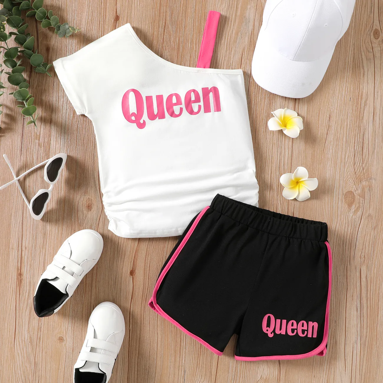 Girls Ruffle Top and Floral Shorts Set